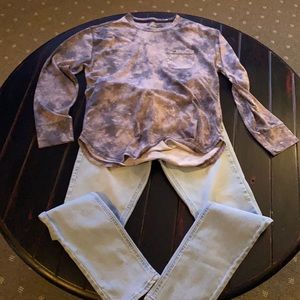 Boys outfit long sleeve T with pacsun skinny jeans